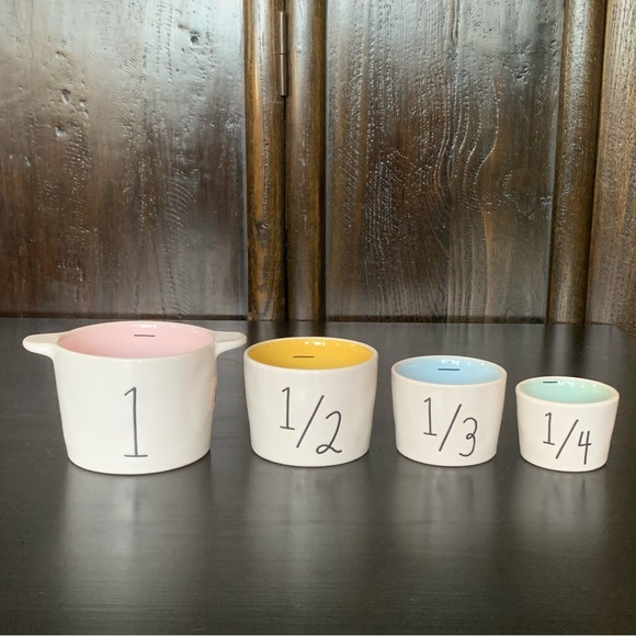 Rae Dunn Disney Princess Silhouette Ceramic Measuring Cup Set - Picture 14 of 15